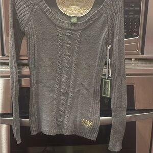 U.S. Polo Assn. Gray Cable Knit Sweater